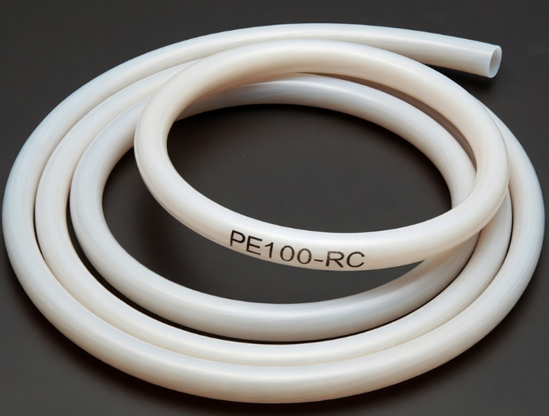 PE100-RC grade HDPE tubing demonstrating high chemical resistance to environmental stress cracking under combined mechanical load and aromatic hydrocarbon exposure PE100-RC grade HDPE tubing demonstrating high chemical resistance to environmental stress cracking under combined mechanical load and aromatic hydrocarbon exposure