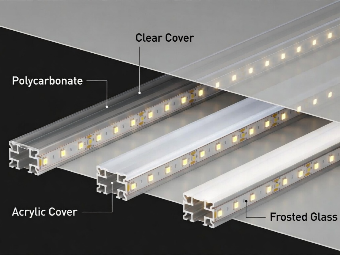 ประเภทฝาครอบตัวกระจายแสง LED: วัสดุ การส่งผ่านแสง และการเลือกใช้